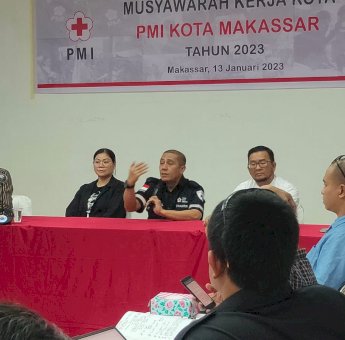 PMI Makassar Gelar Mukerkot Tahun 2023, Deng Ical: Momentum Tepat Menyusun Program Strategis