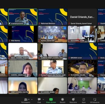 Kanwil Kemenkumham Sulsel Berhasil Penuhi Data Dukung RKT RB, dan Pembangunan Zona Integritas