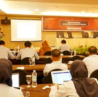 Puluhan UPT Kanwil Kemenkumham Sulsel Ikut Analisis Kebutuhan Anggaran Sarana dan Prasarana