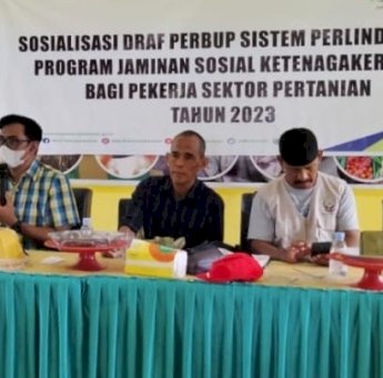 Lindungi Petani, Pemkab Soppeng Gandeng BPJS Ketenagakerjaan