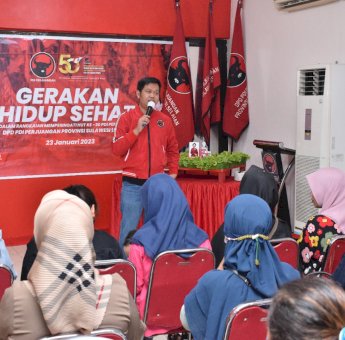 DPD PDIP Sulsel Rayakan HUT Megawati Dengan Gelar Gerakan Hidup Sehat