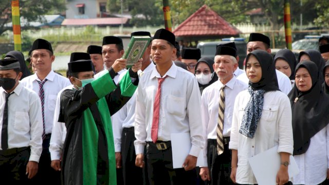 Pelantikan Anggota PPS se-Kabupaten Soppeng, Kamis (24/01/2023). (Istimewa)