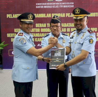 Kadiv Keimigrasian Kanwil Kemenkumham Sulsel Pimpin Sertijab Rachmad Ardiyanto Jadi Kepala Imigrasi Palopo