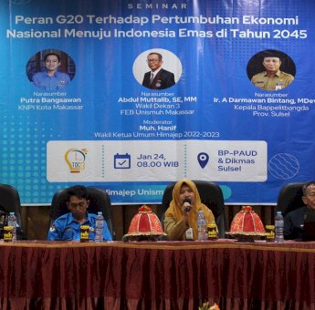 TOC yang Ketiga, HMJ Ekonomi Pembangunan FEB Unismuh Makassar Gelar Seminar Nasional
