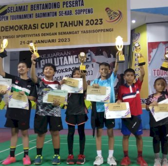 Turnamen Bulutangkis PB Demokrasi Cup I Ditutup