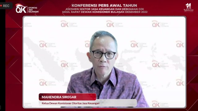 Ketua Dewan Komisioner OJK Mahendra Siregar dalam Media Rilisnya, kemarin. (Chaerani/Republiknews.co.id)