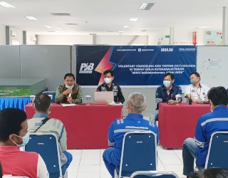Buka Kegiatan VCT HIV/AIDS di PLTD Suppa, Kepala UPT Pengawasan Wilayah I Riswan Paparkan Capaian Membanggakan Disnakertrans