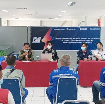 Buka Kegiatan VCT HIV/AIDS di PLTD Suppa, Kepala UPT Pengawasan Wilayah I Riswan Paparkan Capaian Membanggakan Disnakertrans