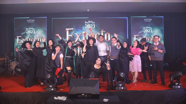 Mengangkat tema Expecto Patronum, Aston Makassar Hotel and Convention berhasil menyiapkan suasana pergantian tahun dengan spesial dan berbeda. (Dok. Aston Makassar Hotel)