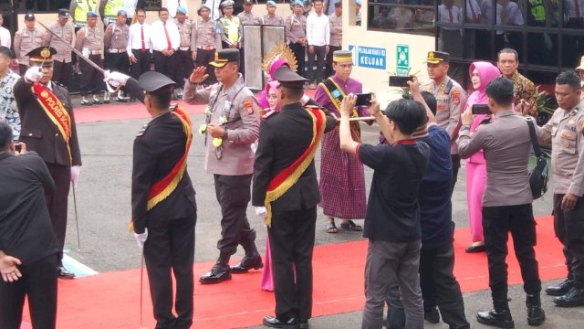 Ket : Cara Pisah Sambut Kapolres Soppeng (istimewa)