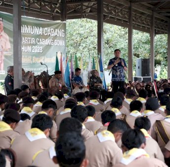 Bupati Gowa Motivasi Ratusan Peserta Raimuna Soal Kepemudaan