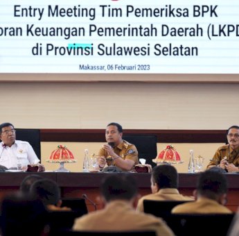 Buka Entry Meeting BPK, Gubernur Sulsel: Demi Menghadirkan Pemerintahan yang Bersih