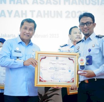 Kemenkumham Sulsel Terbaik 1 Penyelenggara Indeks Persepsi Korupsi dan Kepuasan Masyarakat