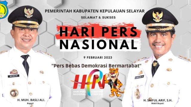 HPN 2023, Bupati Selayar Sampaikan Terima Kasih Pada Seluruh Insan Pers