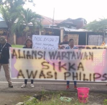 Aksi Demo Warnai Puncak Peringatan Hari Pers Nasional di Maumere NTT