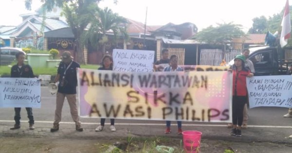 Aksi Demo Warnai Puncak Peringatan Hari Pers Nasional di Maumere NTT