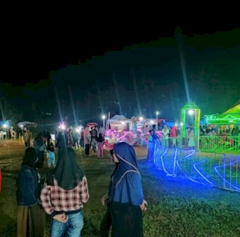 Ada Hiburan Pasar Malam di Balangpesoang Bulukumpa, Warga Bahagia Pedagang Senang