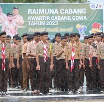 Ratusan Anggota Pramuka Hadiri Raimuna Kwarcab Gowa di Bumi Perkemahan Cadika
