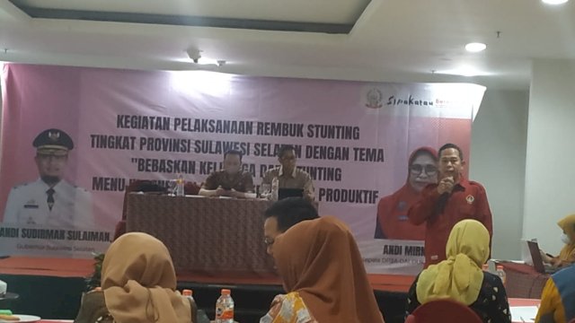 DP3A-Dalduk KB menggelar kegiatan Rembuk Stunting Tingkat Sulsel, Kamis (23/02/2023). (Istimewa)