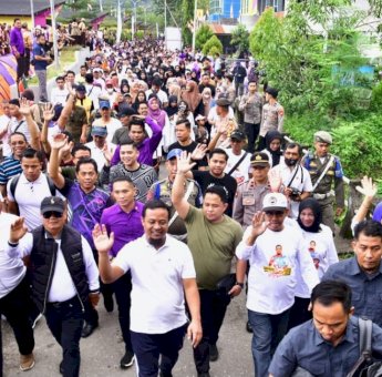 Gubernur Andi Sudirman Jalan Sehat Sulsel Anti Mager Bersama Ribuan Masyarakat Enrekang