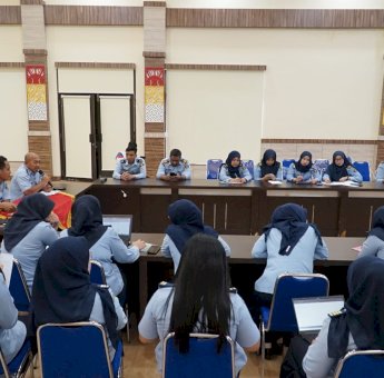 Percepat Digitalisasi Arsip, Kabagum Kanwil Kemenkumham Sulsel Beri Penguatan Tim Arsiparis
