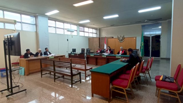 Proses persidangan di Pengadilan Tindak Pidana Korupsi (Tipikor) Makassar. (Foto: Kejaksaan Sinjai)