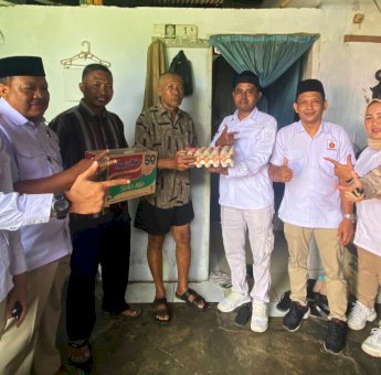 Momen Ultah Gerindra ke-15, DPC Gerindra Makassar Beri Santunan ke Purnawirawan