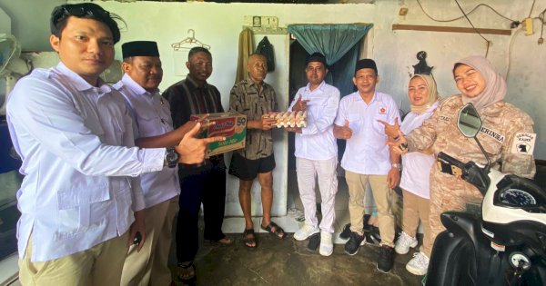 Momen Ultah Gerindra ke-15, DPC Gerindra Makassar Beri Santunan ke Purnawirawan