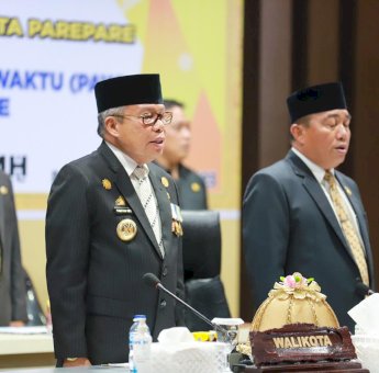 Hadiri Paripurna PAW, Wali Kota Parepare Taufan Pawe Pesankan Jaga Amanah Rakyat