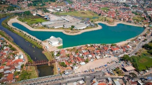 Kolam Retensi Kabupaten Bandung, Jawa Barat. (Istimewa)