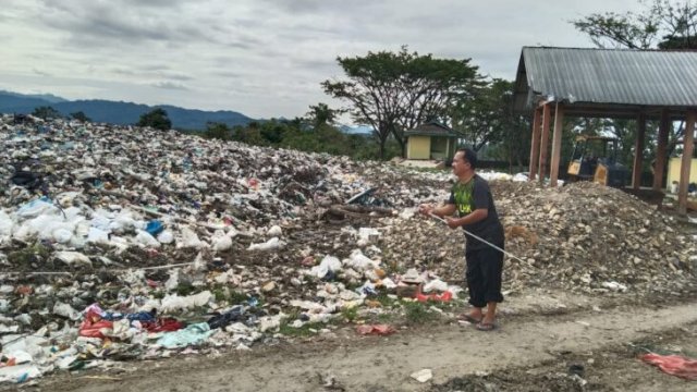 Kondisi TPA Tondong di Desa Kampala, Kecamatan Sinjai Timur jadi Alasan Gagalnya Raihan Piala Adipura. (FOTO. Asrianto/Republiknews.co.id)