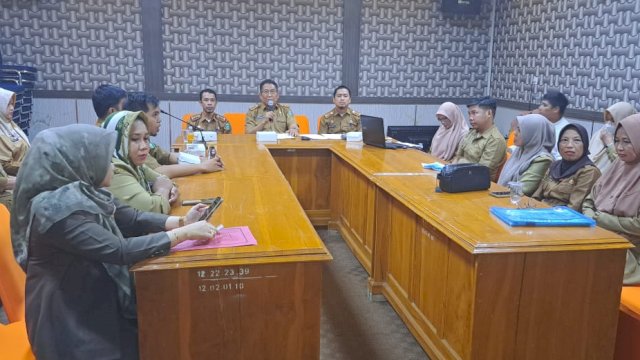 Ket : ugus Tugas Kota Layak Anak (KLA) Kota Parepare melakukan rapat terkait persiapan penginputan dan monitoring KLA 2023