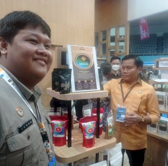 Kanwil Kemenkumham Sulsel Promosikan IG Kopi Arabika Bantaeng di Inacraft 2023