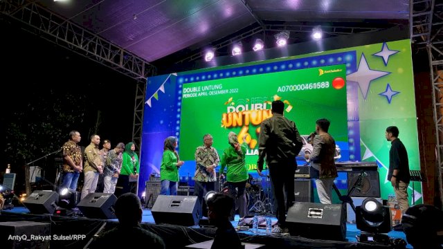Ket : Malam Puncak Program Double Untung Bank Sulselbar Wilayah 2 yang dipusatkan di Kota Parepare (istimewa)