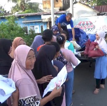 Pasar Murah UPZ Pemprov Sulsel di Barombong Diserbu Warga, 500 Paket Sembako Habis Sekejap