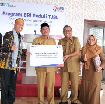 Program BRI Peduli Akan Bangun Taman di RSUD Latemmamala, Bupati Soppeng: Peluang Menjadikan RS Rujukan