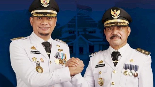 Bupati Gowa Adnan Purichta Ichsan dan Wakilnya Abd Rauf Malaganni. (Dok. Humas Gowa)