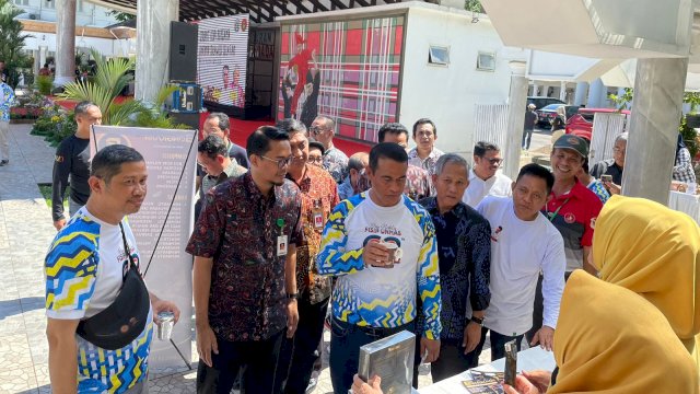 Dekopi Sulsel menggelar acara bertajuk &ldquo;Seruput Kopi Bersama Gubernur Sulawesi-Selatan&rdquo; di Rumah Jabatan Gubernur Sulsel, Sabtu (11/03/2023). (Istimewa)