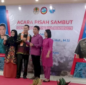 Pisah Sambut Kepala Balai TN Taka Bonerate Selayar, Ini Pesan Terakhir Faat Rudhianto