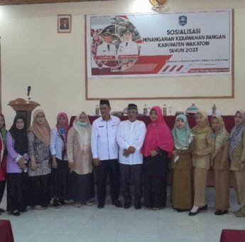 Disketapang Wakatobi Sosialisasi Penanganan Kerawanan Pangan