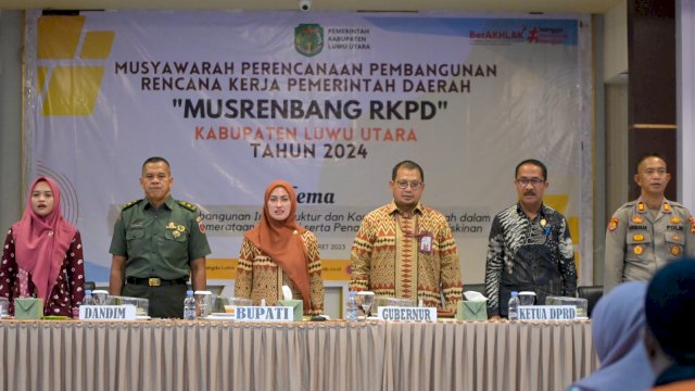 Pembukaan Musrenbang RKPD TA 2023 Kabupaten Luwu Utara. Kamis (16/03/2023) FOTO/PROTOKOL LUWU UTARA