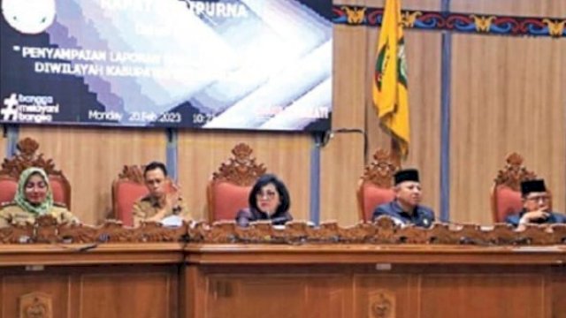 Rapat Paripurna Penetapan Linda sebagai Wakil Ketua DPRD Kotawaringin Timur, Senin (20/02/2023). (Istimewa)