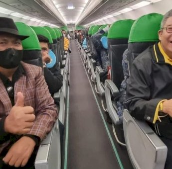 Siap Nyaleg DPR RI, Muslimin Bando Hadiri Pengarahan Ketum Golkar Airlangga Hartarto