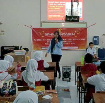 Penyuluh Hukum Kemenkumham Sulsel Ajak Pelajar Cegah Kriminalitas Lewat Penerapan Nilai Pancasila