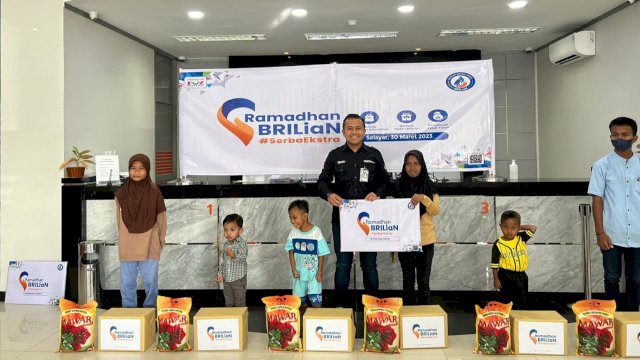 BRI Cabang Selayar Bagikan Sembako Ramadan ke Anak Yatim dan Warga Kurang Mampu