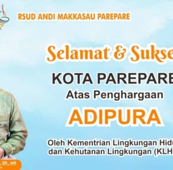 Kota Parepare Raih Adipura, RS Andi Makkasau Ucapkan Selamat