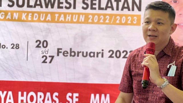 Anggota DPRD Sulsel, Edward Wijaya Horas saat menggelar kegiatan reses di Kelurahan Mariso, Kecamatan Mariso, Kota Makassar, Senin (20/2/2023). (Foto: Istimewa)