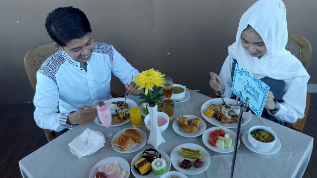 Aston Makassar menawarkan paket Ramadan dengan harga spesial di ON20, Lantai 20 hotel. (Chaerani/Republiknews.co.id)