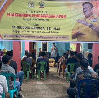 Sasar Dua Titik di Takalar, Rangga Lakukan Pengawasan APBD Provinsi Sulsel