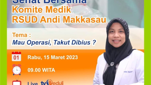 Ket : Anggota Komite Medik RS Andi Makkasau, dr. Arni Ramdani, Sp.An